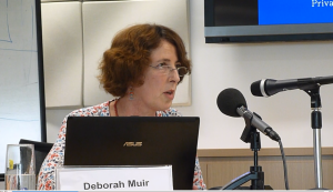 APJC programs manager Deborah Muir speaks at the Asian Development Bank meeting in Sydney.